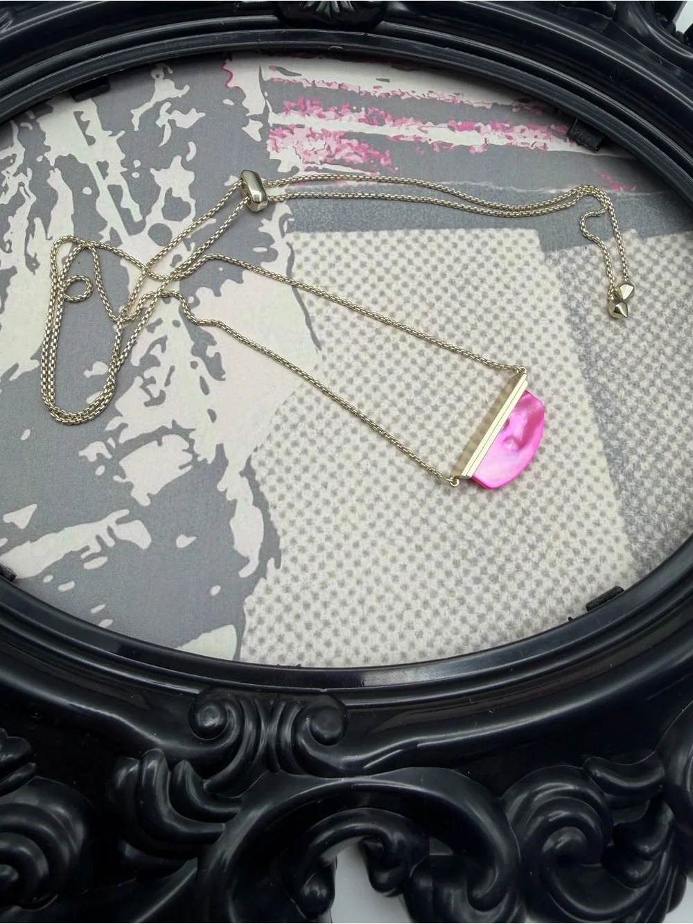Kendra Scott Dean Magenta Adjustable Necklace -NWOT